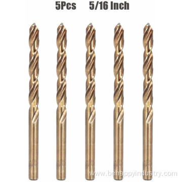 Cobalt Steel Twist Drill Bit Set of 5PCS